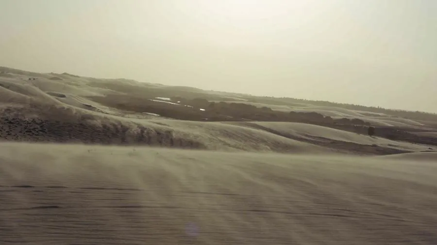 Vento sobre as dunas dos Lençóis Maranhenses